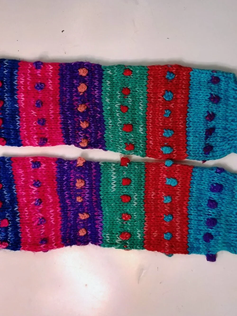 Handmade Wool Booties Warmers Multicolor Andean Cusco Winter